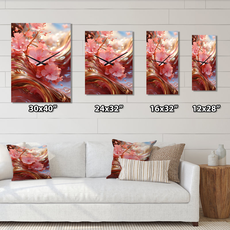 Horloge murale liquide, Grand