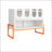 Modern Double Door Shoe Cabinet with Adjustable Mesh and Hollow Storage, Perfect for Organized and Stylish Entryways-1223103075