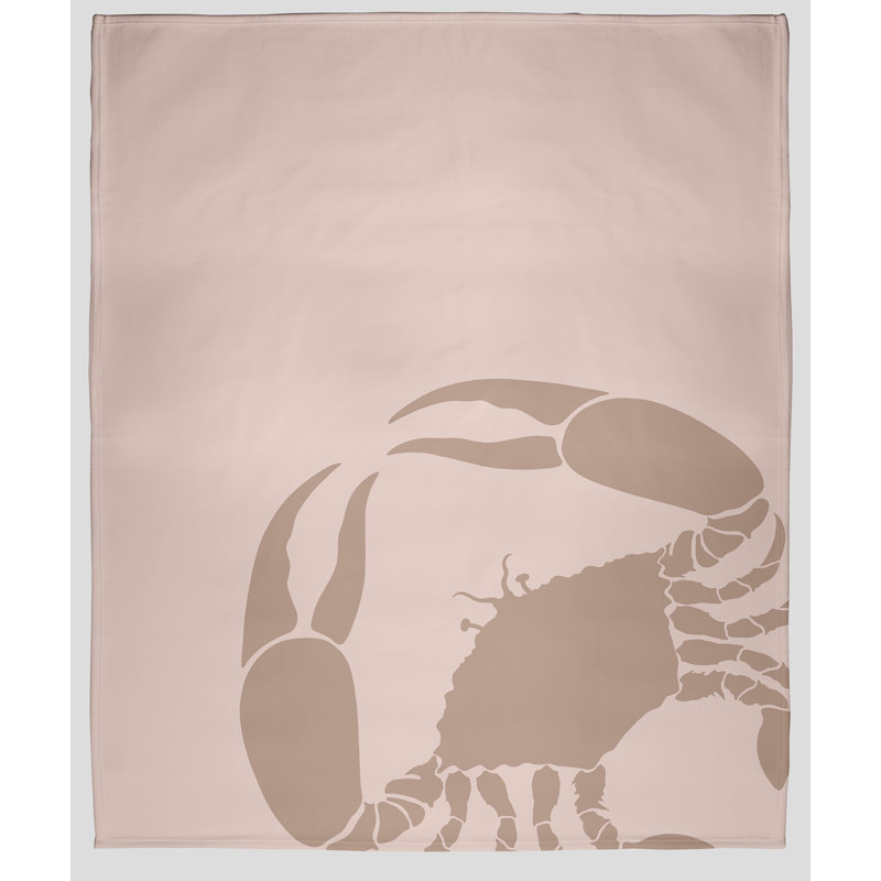 Beach Vacation Fleece Throw Blanket, 60" W x 80" L, Mauve