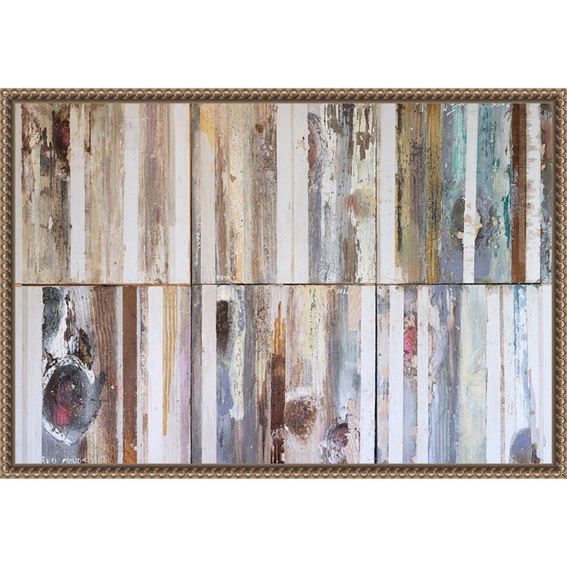 Textured Grain VII by Erin McGee Ferrell Framed Canvas Wall Art Print, 16" H x 23" W