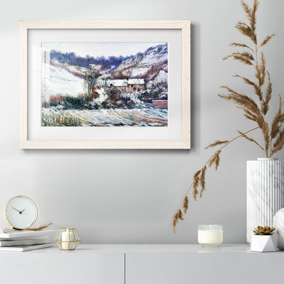 «Snow Effect At Falaise», 1886, reproduction d'art sur papier