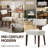 Upholstered Solid Wood Fabric Dining Chair, Armless Side Chair-2134255982