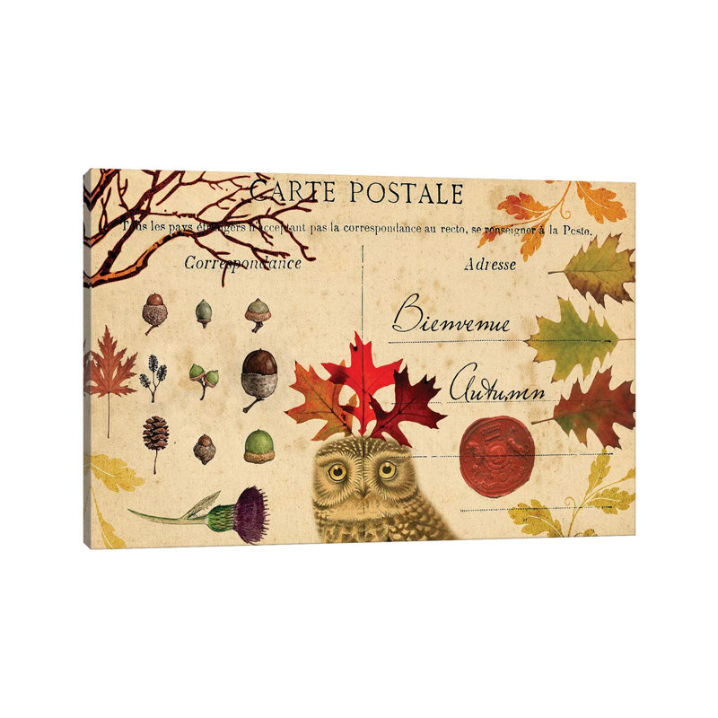 Collected Autumn V by Sandy Lloyd - Wrapped Canvas Print, 20.32 cm H x 30.48 cm W