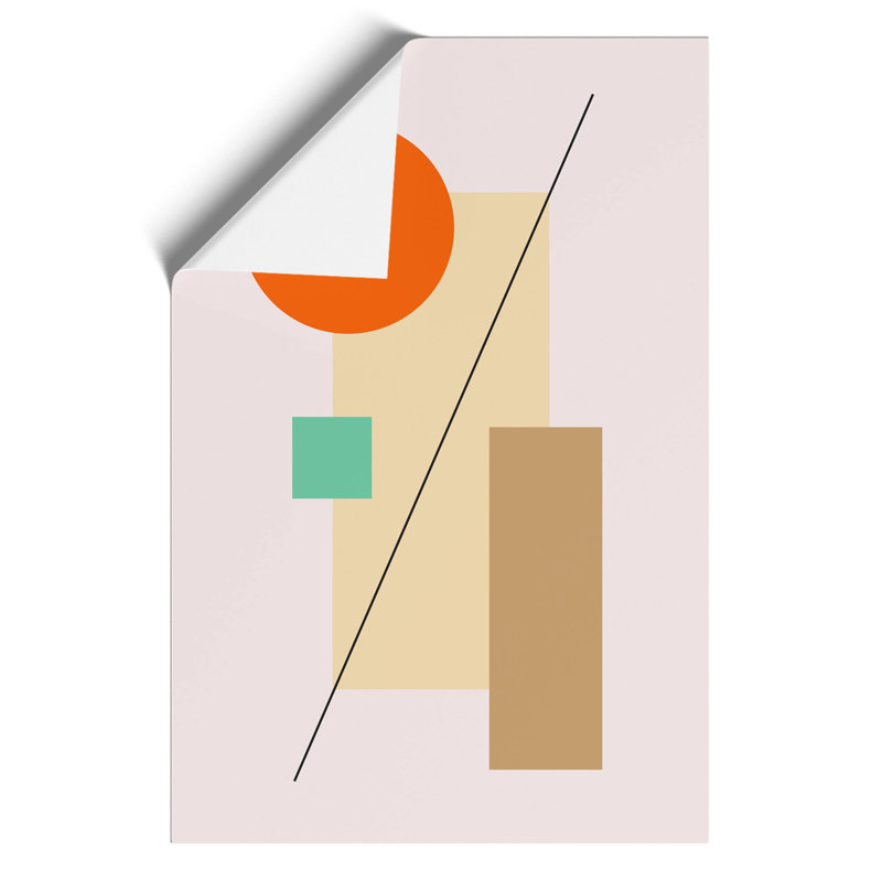 Abstract Blocks - No Frame Print, 84cm H x 59cm W x 0.1cm D