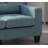 Swansea Teal Modular Fabric Loveseat-1043892062