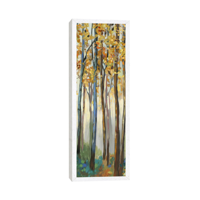 Standing Tall IV by Allison Pearce - Panoramic Painting on Canvas, White Floater Framed, 152.4cm H x 50.8cm W x 3.81cm D