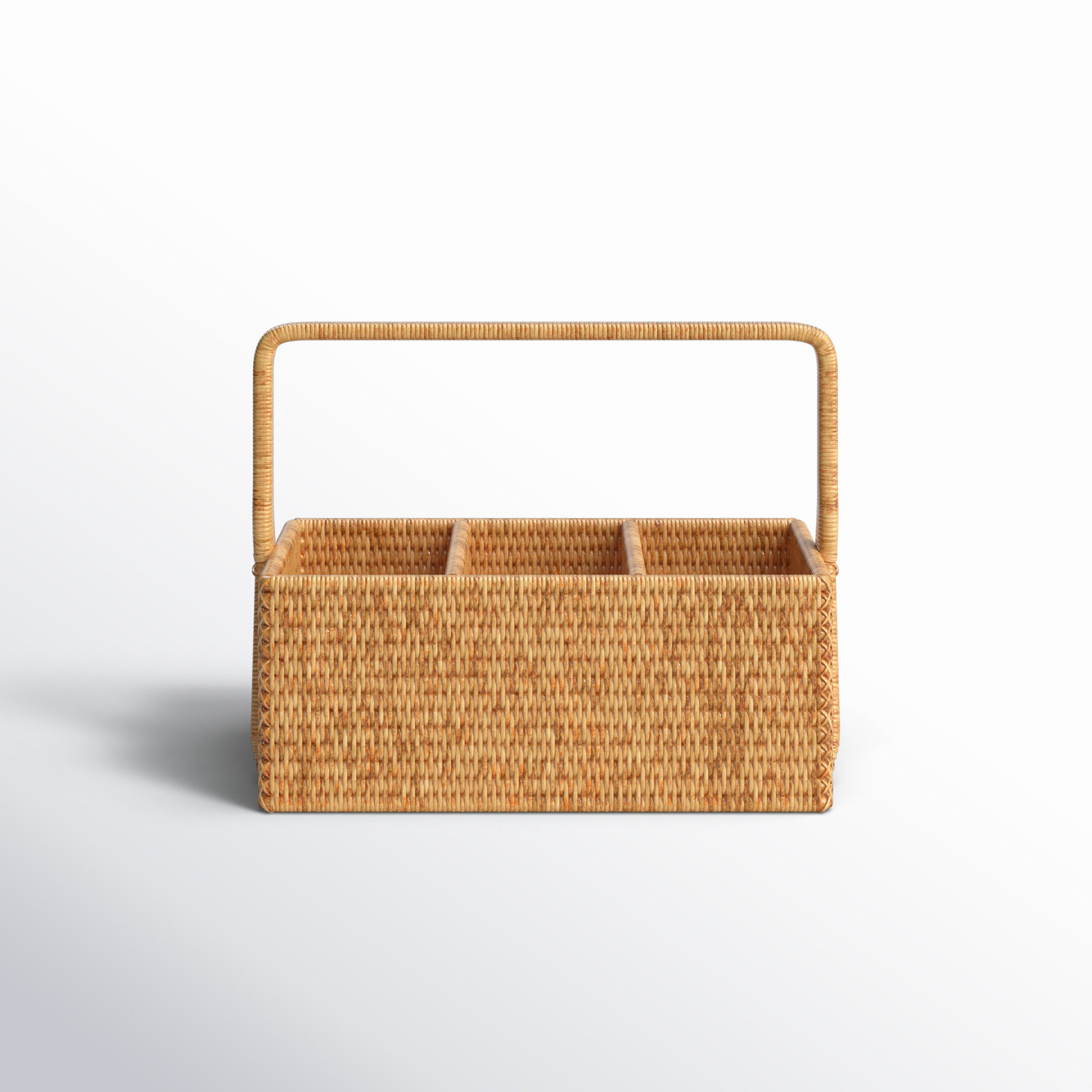 Camden Flatware Caddy, Honey Brown