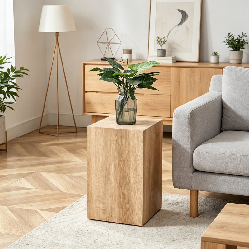 Table de bout avec base robuste