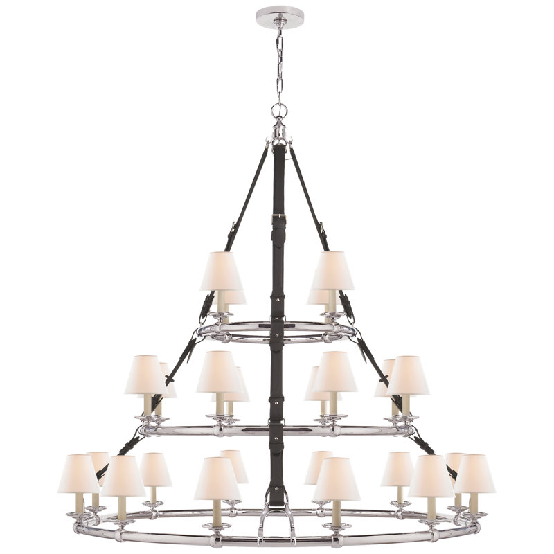 Ralph Lauren Westbury 24 Light Chandelier, Polished Nickel