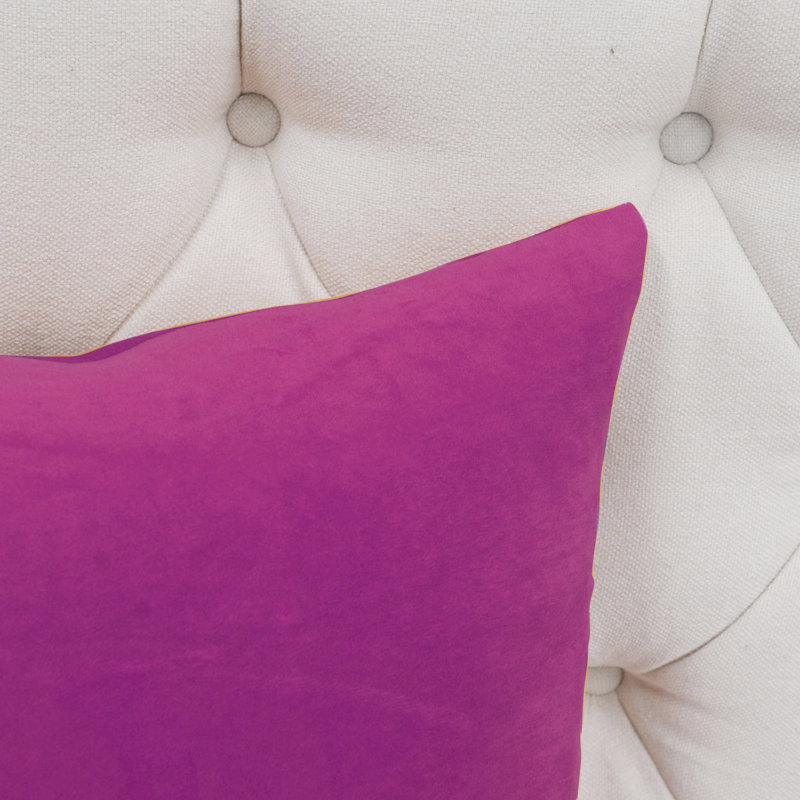 Square Throw Pillow Cover, Fuchia Rose