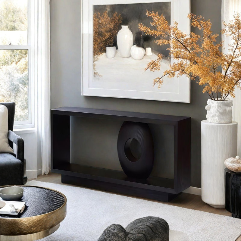 Console Modern Minimalist Art, H 23,62 po x l 47,24 po x P 13,78 po, Noir