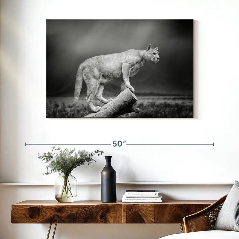 Crowle Dramatic Cougar, 26" H x 39" W