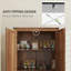 Armoire de cuisine, armoire avec tablettes réglables