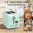 Toaster 2 Slice, Stainless Steel Bread Toaster LCD Display, 7 Bread Shade Settings, 1.4'' Wide Slots-103877020