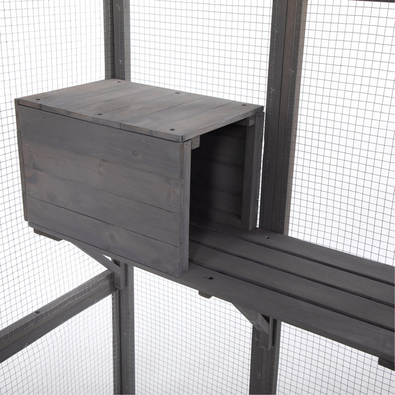 Très grande cage à chat - Gris