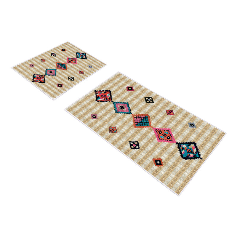 Ensemble de tapis de bain 2 pièces Ched