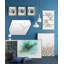 Ensemble de 3 peintures encadrées
