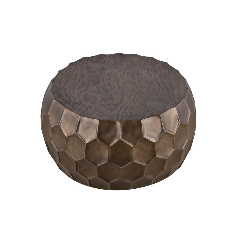Table basse 32 po Modern Modern, Doré