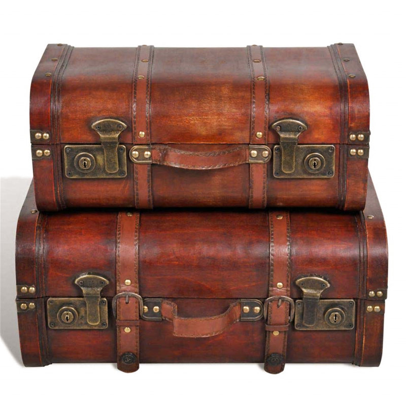 Stanford 2 Piece Vintage Trunk Set