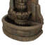 29" Outdoor Weather Resistant Fountain With Light Traditional Hand Crafted Floor Fountain for Garden