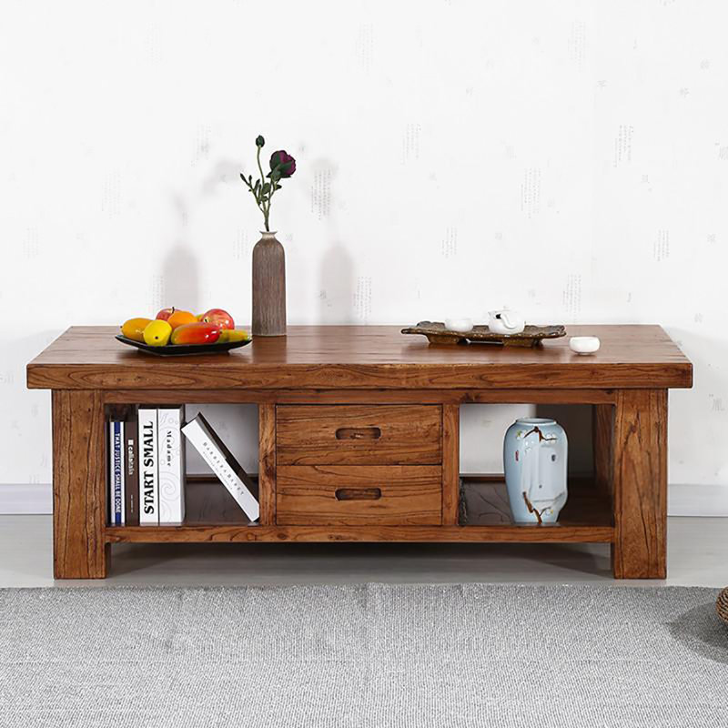 Simple elm coffee table