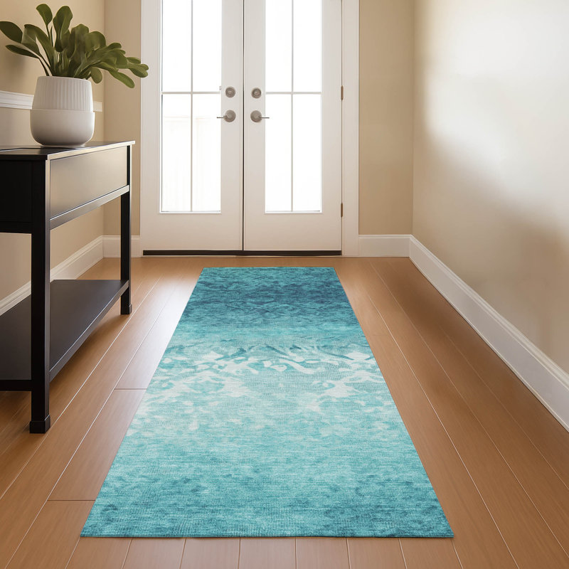 Premium Machine Washable Millbrook AMF1959 Damask Rug, Runner 2'3" x 7'6"