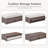 Aluel 61" Long Outdoor Wicker Double Chaise Lounge with Ottoman-1007870717