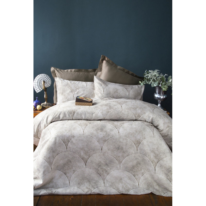 Ensemble de housse de couette 100% coton Pavillon, Housse de couette double TG + 3 pièces supplémen