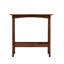 Table d'appoint rétro ardoise rétro brun rougeâtre avec tablette de rangement, petite table de bout pour le salon, petits espaces, maison de ferme, table de chevet mince