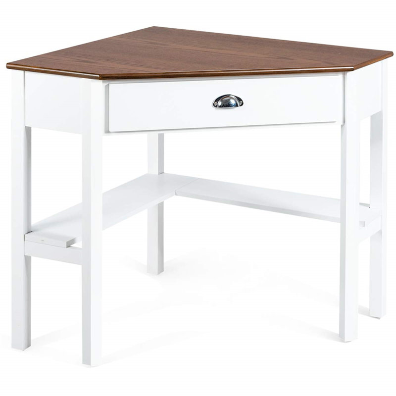 Brady Solid Wood Solid Wood Computer Desk, Brown