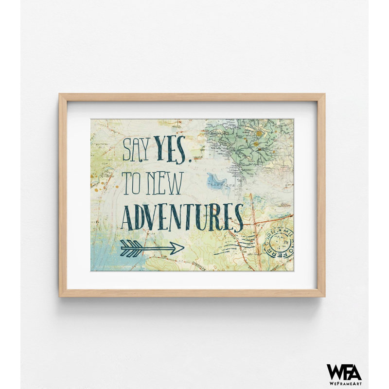 Map Sentiments II V2 By Katie Pertiet, Adventure Friend Gift Idea, Green Travel Poster, Map Travel Poster Print, Extra Large Arrow Pirnt