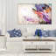 «Purple Abstract», reproduction de peinture acrylique sur toile tendue-29334769