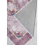 Tapis en polyester tissé à la machine en mauve / blanc Abdurrahman-1990652962