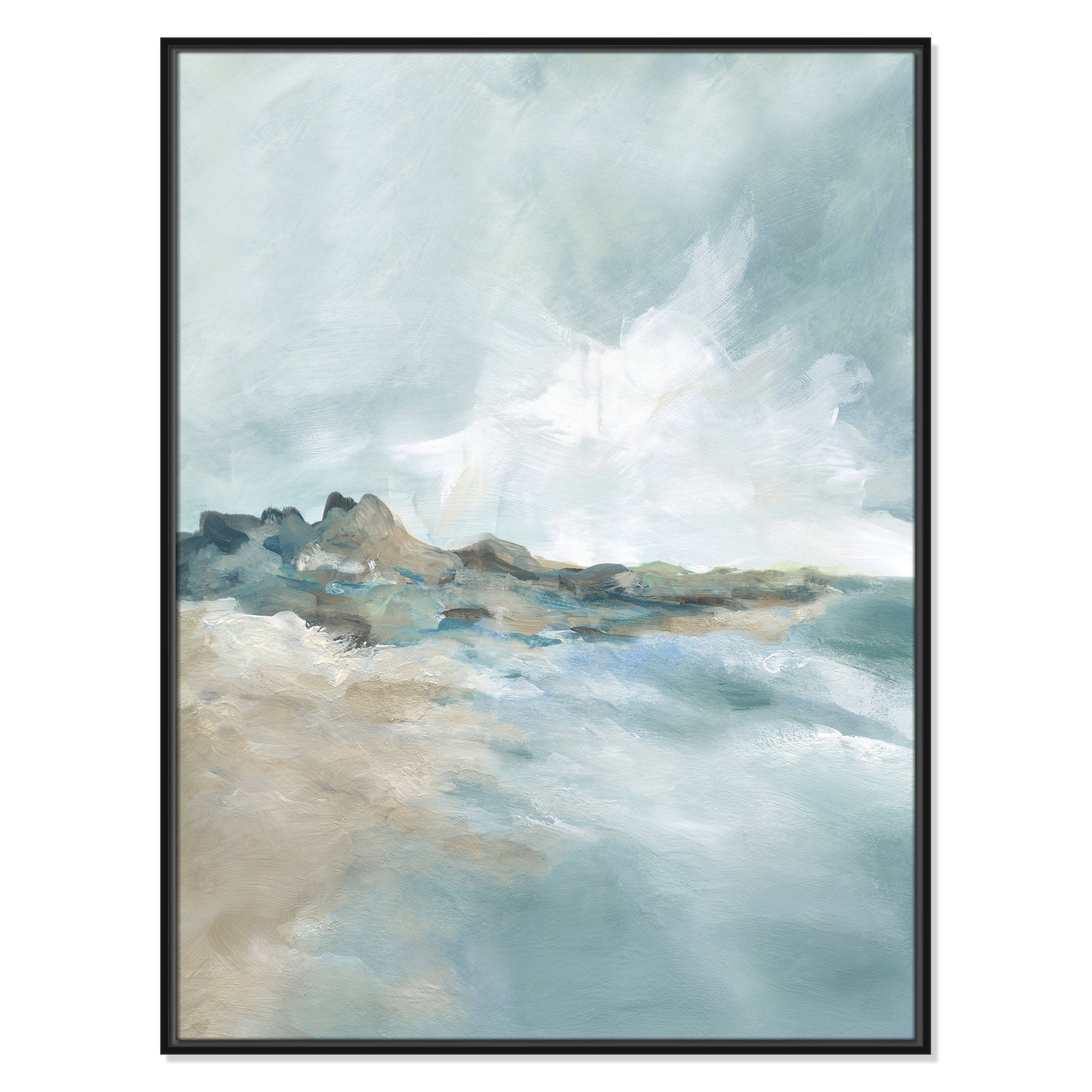 Sandpoint Print by Carol Robinson, Black, 41.5" H x 31.5" W