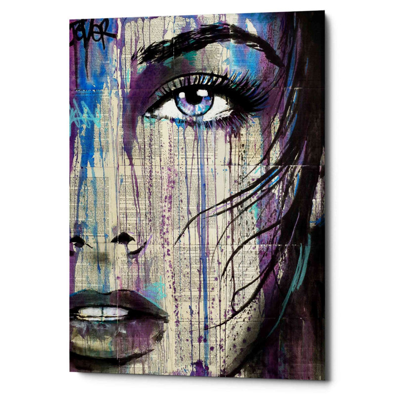 «Indigo Feeling» par Loui Jover, impression sur toile tendue
