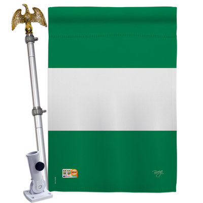 Double Sided 40'' H x 28'' W Polyester Flag Set