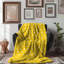 Couverture zébrée rose citron 1 pièce-100914736