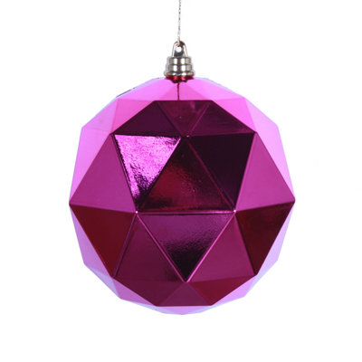 6" Matte Geometric Ball 4 per bag
