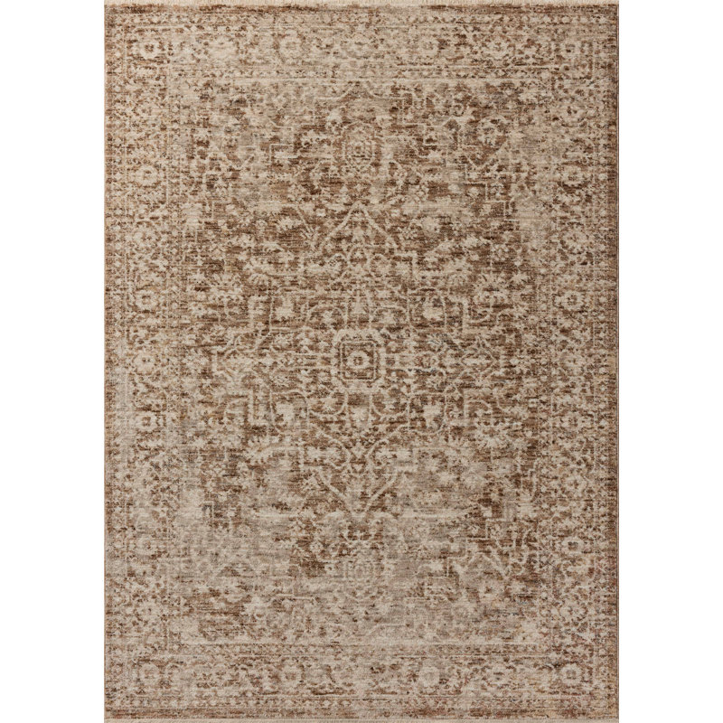 Bungalow Rose Allysan Bark / Natural Area Rug, Runner 2'7" x 8'
