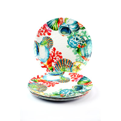 Yessenia 4 Piece Melamine Dinnerware Set - Service for 4