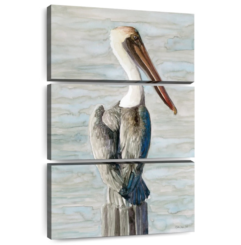 Brampt Classic Brown Pelican, 50" H x 32" W