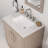 Overturf 30" Carrara White Marble Countertop Bath Vanity in Grey Oak with Faucet-1186375645-1110349078