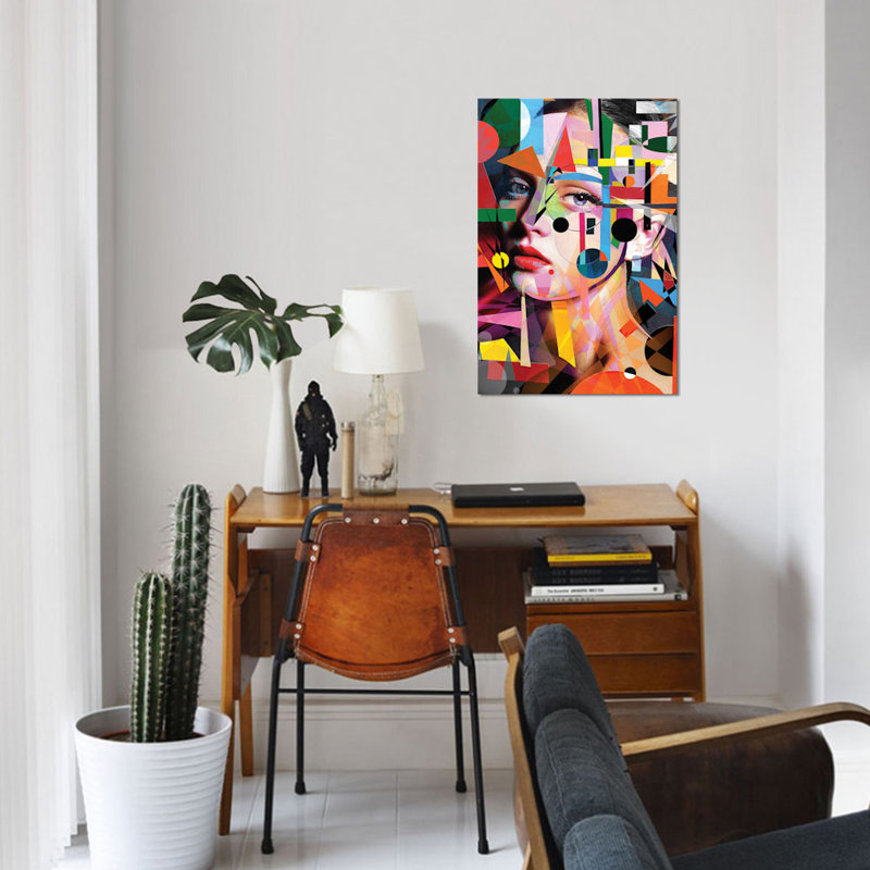 « it love colors », reproduction d’impression sur toile, H 18 po x l 12 po x P 1,5 po, Toile tendue, Pas de tapis