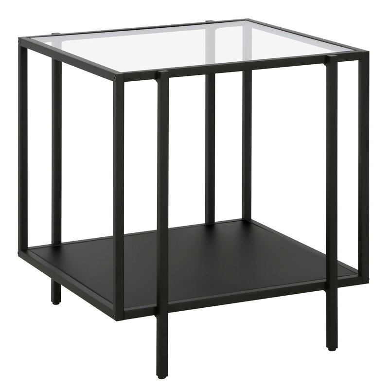 Glass Top End Table