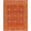 Wool Oriental Area Rug in Red