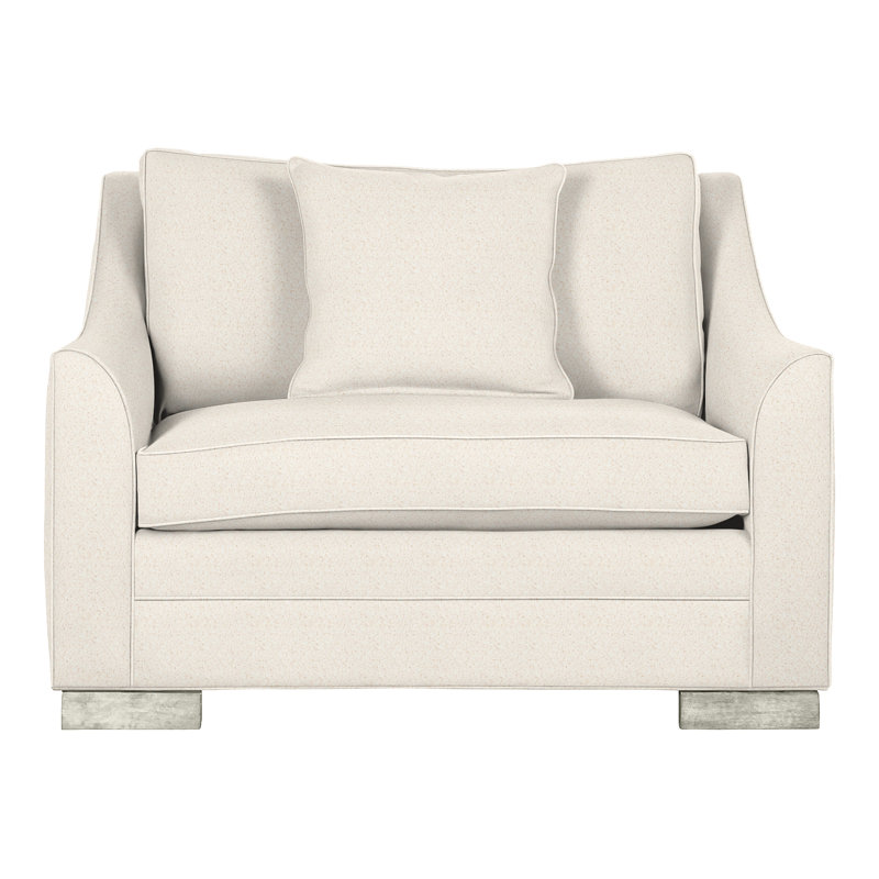 Chaise et demi 50,5 po Nicholas, Perigold Pierson neige, Wrenn