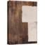 Style Mid-Century, brun foncé, formes abstraites neutres, grand cadre rustique, décor minimaliste M23-101791551-101791550