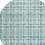 Tapis rond bleu 8 po