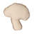 Wool Tufted Mushroom Shaped Pillow With Cotton Back