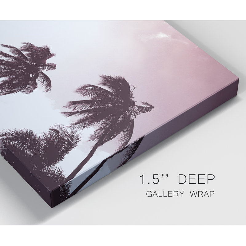 Palm Sunshine - reproduction de photo sur toile tendue, H 36 po x l 24 po x P 1 po